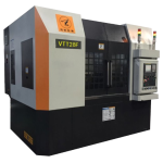 Double-spindle double-tool turret vertical lathe